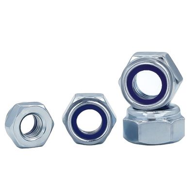 Ferramenta de fixação DIN985 Metric Hex Flange de aço inoxidável Nylon Lock Nut