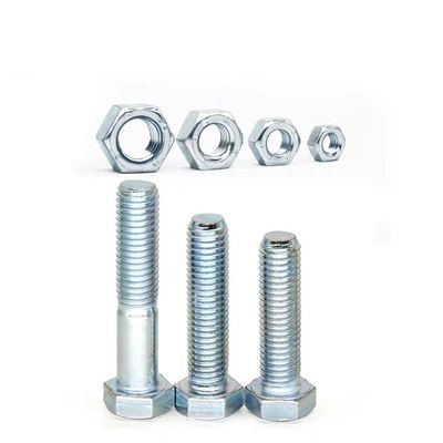 Venda parafusos e porcas hexagonais galvanizados grau 8.8 comprimento 10mm-500mm para suas necessidades