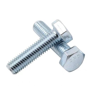 Venda parafusos e porcas hexagonais galvanizados grau 8.8 comprimento 10mm-500mm para suas necessidades