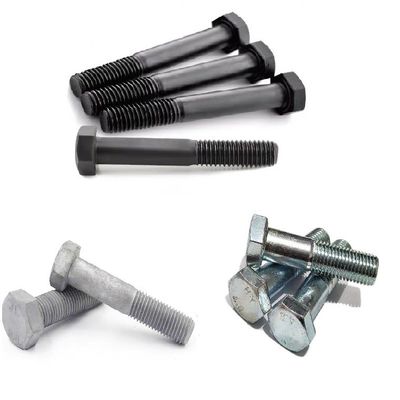 Bolsas métricas de alta resistência DIN 931/933 Bolsas hexadecimais e porcas zinco 4.8/6.8/8.8/10.9/12.9