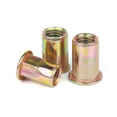 1-3.5 Pinça de zinco de acabamento de aço carbono de aço inoxidável Nozes de rivet para fixação duradoura