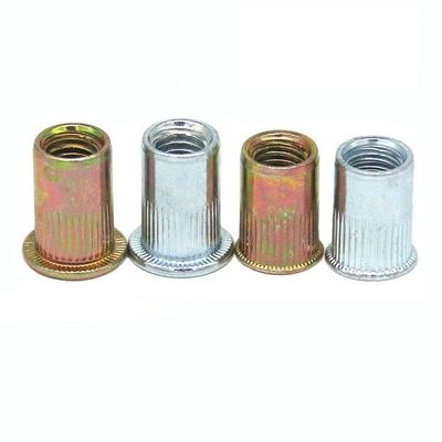 1-3.5 Pinça de zinco de acabamento de aço carbono de aço inoxidável Nozes de rivet para fixação duradoura
