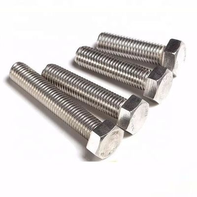 ISO9001 Certificado M2-M100 DIN931 DIN933 Hex Head Bolts And Nuts com e certificação
