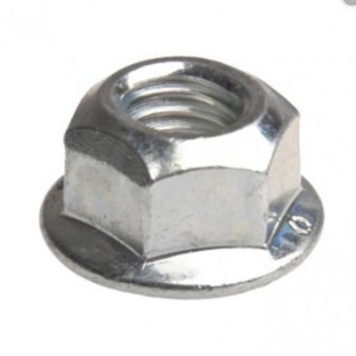 Nozes hexadecimais totalmente metálicas com flanges com binário predominante em aço inoxidável/carbono métrico