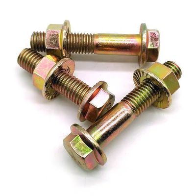 Grau 4.8/8.8/10.9 DIN Standard Hex Head Flange Bolts and Nuts em acabamento preto