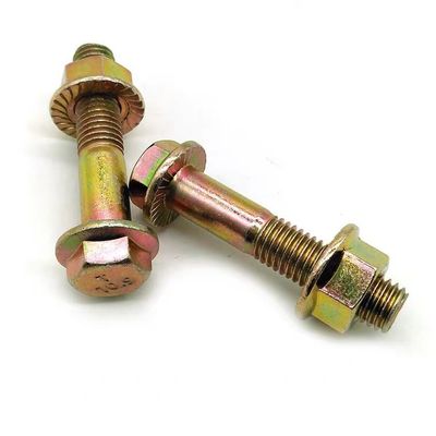 Grau 4.8/8.8/10.9 DIN Standard Hex Head Flange Bolts and Nuts em acabamento preto