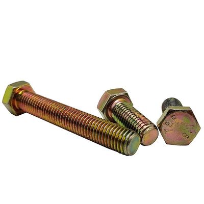 Produção de ZP Grau 4.8/8.8/10.9/12.9 Metal DIN933 DIN931 Hex Bolto com acabamento de zinco