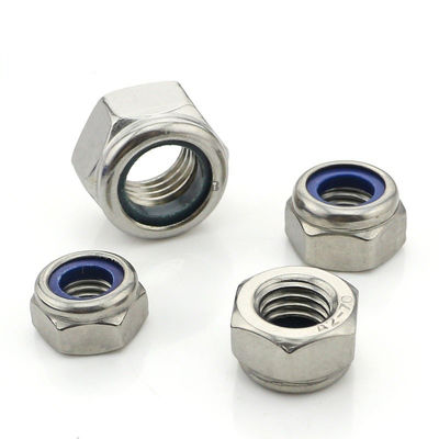 DIN985 DIN982 Galvanizado M8 M10 M12 Nylon Insert Lock Nut Metric Black Oxide Finish