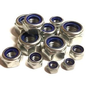 DIN985 DIN982 Galvanizado M8 M10 M12 Nylon Insert Lock Nut Metric Black Oxide Finish