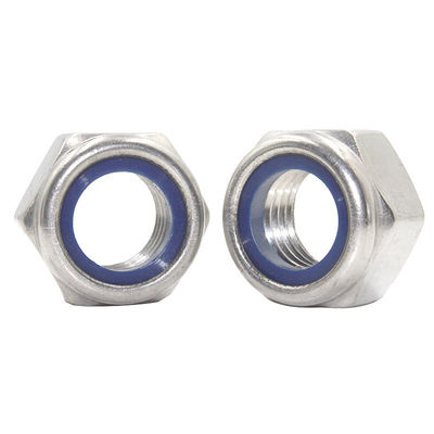 DIN985 DIN982 Galvanizado M8 M10 M12 Nylon Insert Lock Nut Metric Black Oxide Finish