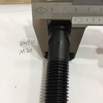 Zinco amarelo ANSI Hebei Grade de fixação 4.8/8.8/10.9 M6 M8 M10 M12 M16 DIN933 Hex Bolto