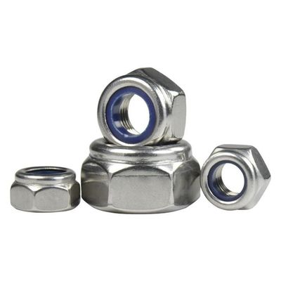 DIN982 Feito de zinco Hex Nylon Insert Lock Nut ISO7040 Grau 4.8/6.8/8.8 para a Indústria