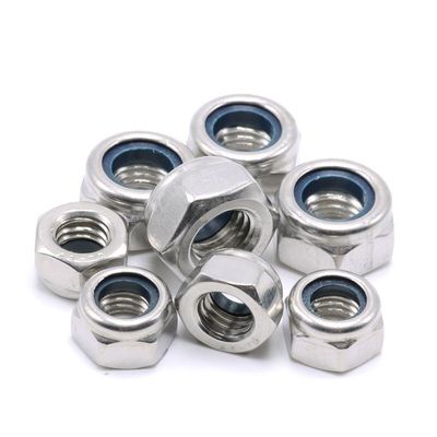 DIN982 Feito de zinco Hex Nylon Insert Lock Nut ISO7040 Grau 4.8/6.8/8.8 para a Indústria