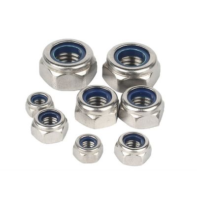 DIN982 Feito de zinco Hex Nylon Insert Lock Nut ISO7040 Grau 4.8/6.8/8.8 para a Indústria
