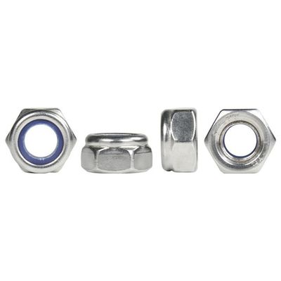 DIN982 Feito de zinco Hex Nylon Insert Lock Nut ISO7040 Grau 4.8/6.8/8.8 para a Indústria