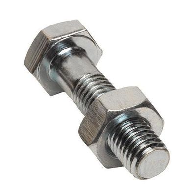 SS304 306 316 A2 70 A4 80 Hex Bolt Verbus Ripp Bolt DIN933/931 acabamento de zinco amarelo