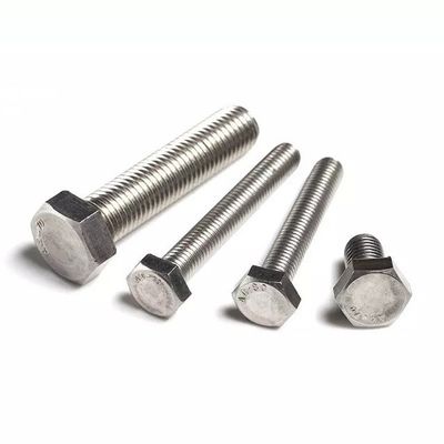 Parafusos e porcas de aço inoxidável de carbono hexadecimal com lavadoras em A2 70 comprimento de acabamento 10 mm-300 mm