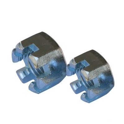 Nozes com ranhuras Din 935 M4 Flange Round Lock Hexagon Slot Castle Nut para demanda do cliente