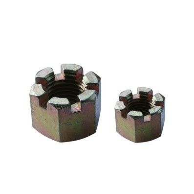 Nozes com ranhuras Din 935 M4 Flange Round Lock Hexagon Slot Castle Nut para demanda do cliente
