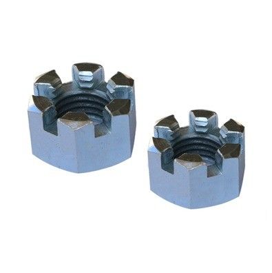 Nozes com ranhuras Din 935 M4 Flange Round Lock Hexagon Slot Castle Nut para demanda do cliente