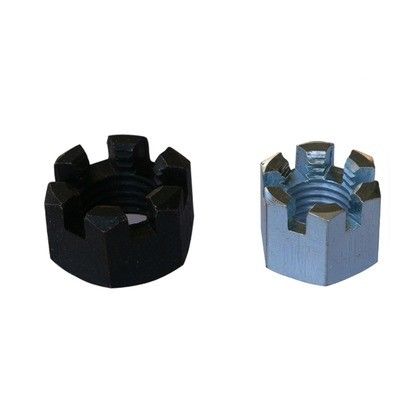 Nozes com ranhuras Din 935 M4 Flange Round Lock Hexagon Slot Castle Nut para demanda do cliente