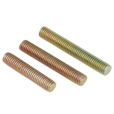 304 316 Ferro inoxidável de cabeça dupla parafusos DIN975 Full Tooth Stud com acabamento simples
