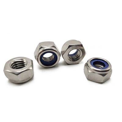 Sistema de medição métrico de aço inoxidável de nailon inserção de fecho de porca DIN985 Design simples