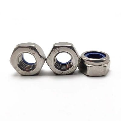 Sistema de medição métrico de aço inoxidável de nailon inserção de fecho de porca DIN985 Design simples
