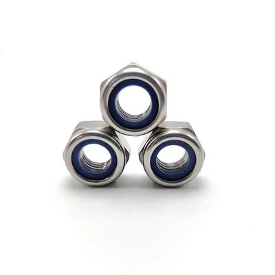 Sistema de medição métrico de aço inoxidável de nailon inserção de fecho de porca DIN985 Design simples