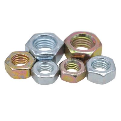 Nozes hexagonais galvanizadas métricas simples DIN934 para aplicações industriais