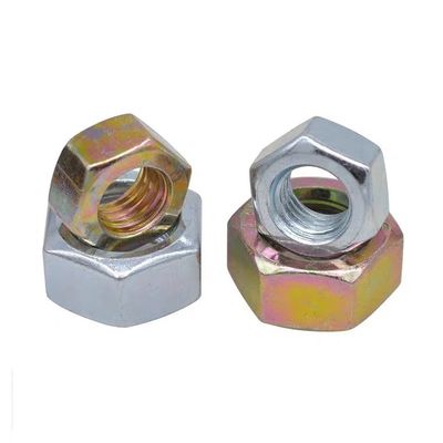 Nozes hexagonais galvanizadas métricas simples DIN934 para aplicações industriais