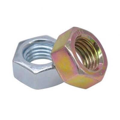 Nozes hexagonais galvanizadas métricas simples DIN934 para aplicações industriais