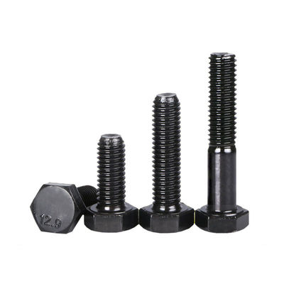 HDG Hex Head Bolt de aço carbono 3/8 1/4 5/16 Fabricação Ansi Unc DIN 4.8 8.8 10.9 12.9