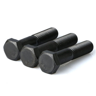 HDG Hex Head Bolt de aço carbono 3/8 1/4 5/16 Fabricação Ansi Unc DIN 4.8 8.8 10.9 12.9