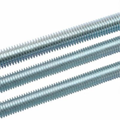 Aço inoxidável de latão 304 316 A2 A4 Gr 4.8 8.8 Plain Black Zinc Plated HDG DIN975 DIN976 Threaded Rod M4-M48