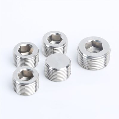 Plug-in de tubos de tomada hexagonal de acabamento simples DIN906 para projetos de construção e construção