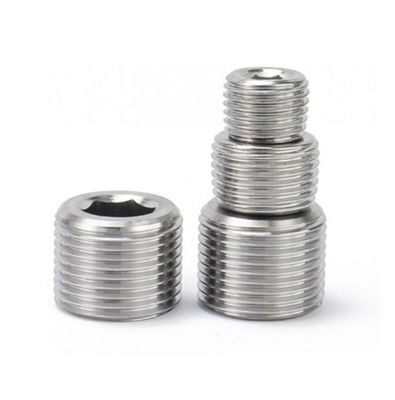 Plug-in de tubos de tomada hexagonal de acabamento simples DIN906 para projetos de construção e construção