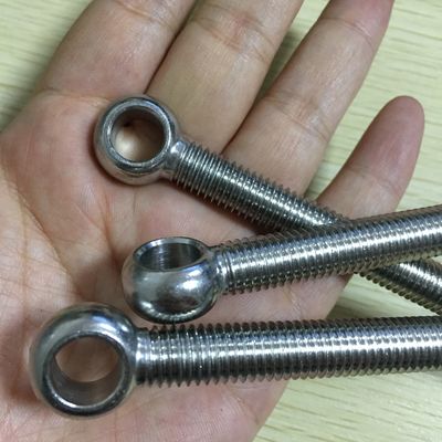 Parafusos de aço inoxidável DIN444 UNI6058 Parafusos de olho 8.8 com acabamento de zinco amarelo e gancho