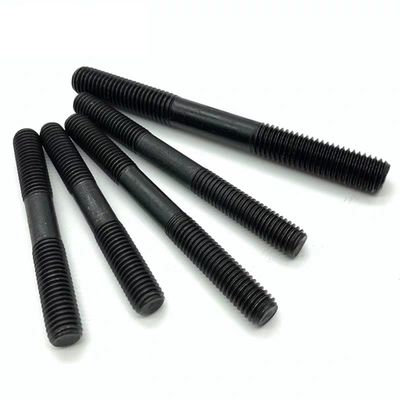 Aço de carbono óxido negro simples direto DIN938 parafusos de perfurador parafusos de chumbo com acabamento de zinco
