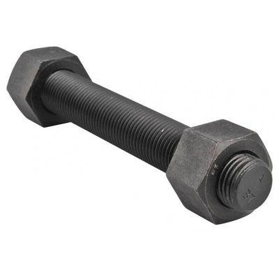 Aço carbono de acabamento preto ASTM A193 Gr B7 Alta resistência à tração para parafusos de barra com A194 2H