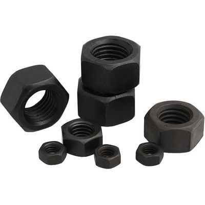 Certificado ISO9001 Óxido Negro M2-M30 Hex Nut DIN934 Nut e parafusos para construção