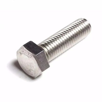 Placa M4-M48 DIN933/931 Parafusos hexadecimais de aço inoxidável A2-70 A4-70 para projectos de construção