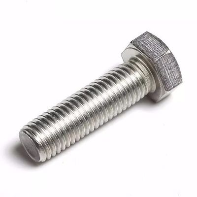 Placa M4-M48 DIN933/931 Parafusos hexadecimais de aço inoxidável A2-70 A4-70 para projectos de construção