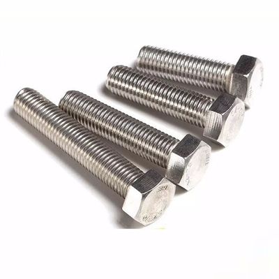 Placa M4-M48 DIN933/931 Parafusos hexadecimais de aço inoxidável A2-70 A4-70 para projectos de construção