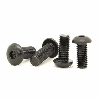 Peças não-padrão de precisão Serviço OEM Hex Socket Button Head Screw ISO 7380 Plain Finish