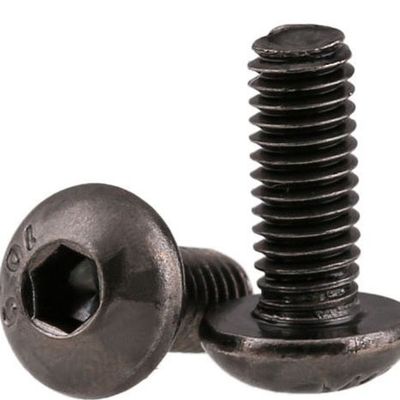 Peças não-padrão de precisão Serviço OEM Hex Socket Button Head Screw ISO 7380 Plain Finish