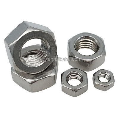 Métrica M4-M52 Nozes hexadecimais de aço carbono e aço inoxidável para diversas aplicações