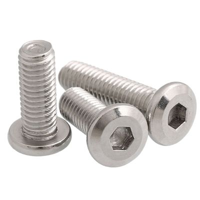 Parafusos e tubulações de cabeça de tomada hexagonal de aço inoxidável para móveis grandes