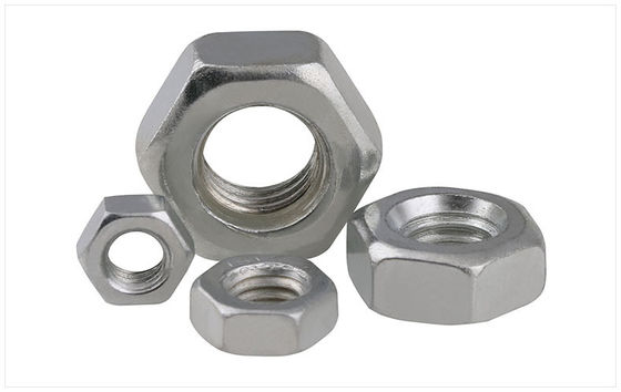 Todos os tamanhos de aço inoxidável de carbono Nuts hexadecimais pesados personalizáveis DIN934 com DIN padrão