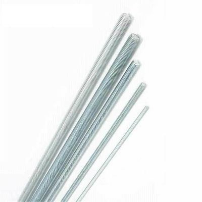 Fino de zinco M4-M48 A2-70 A4-70 Aço inoxidável aço galvanizado aço carbono parafuso roscado